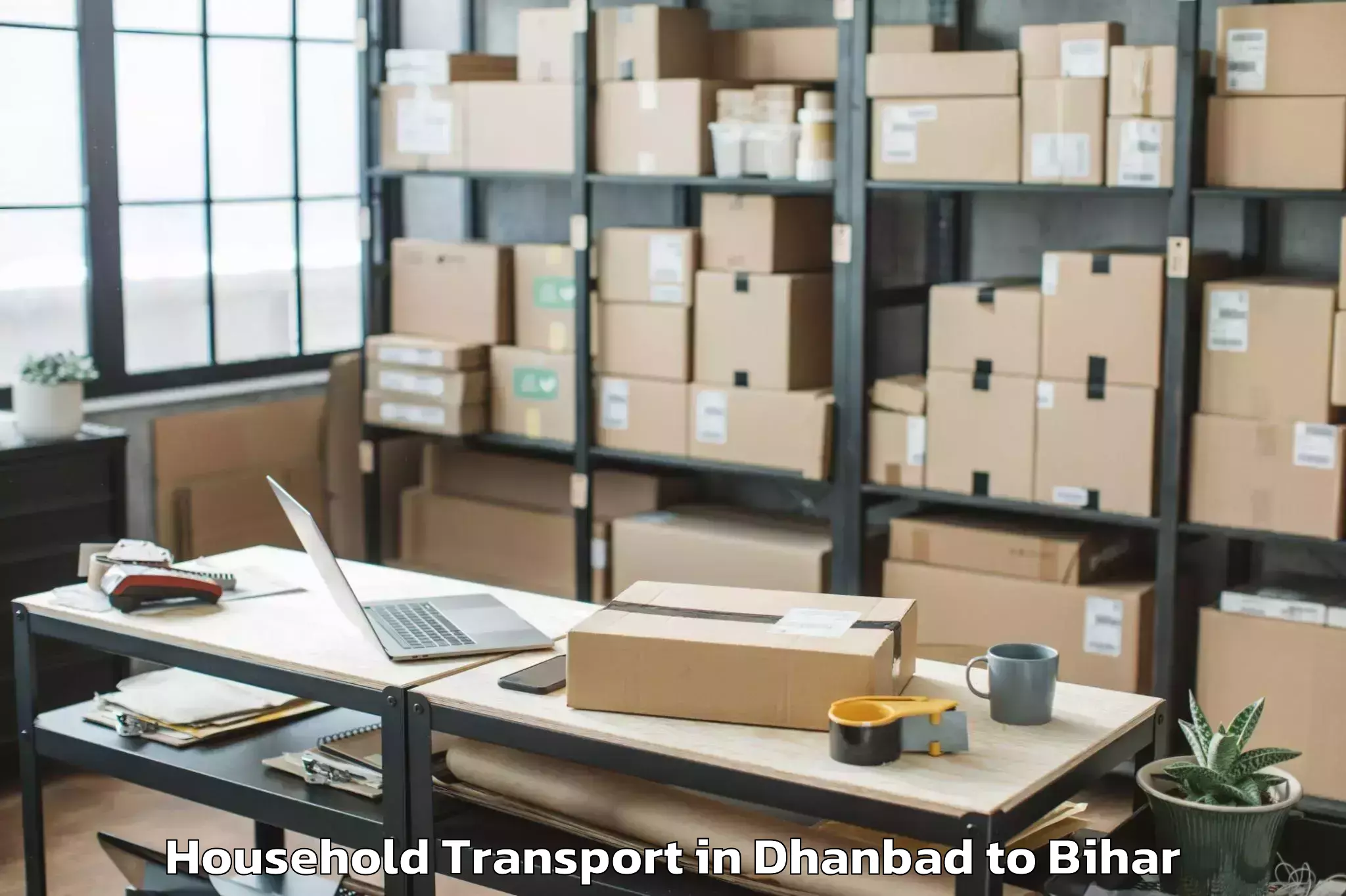 Affordable Dhanbad to Mojharia Household Transport